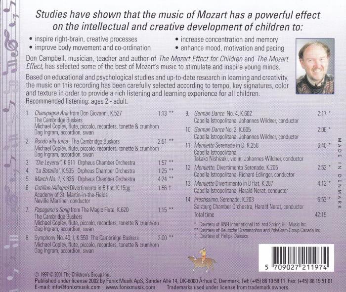 Fönix The Mozart Effect: Music for Children - Vol 3