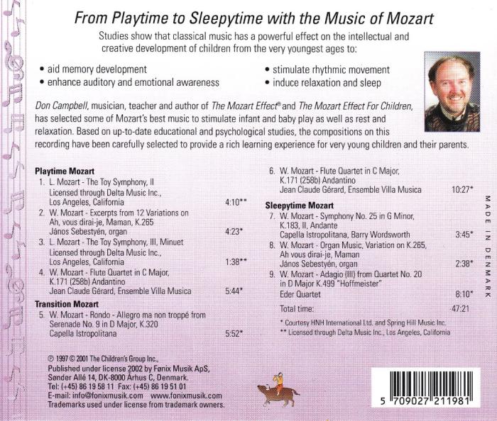 Fönix The Mozart Effect: Music for Babies